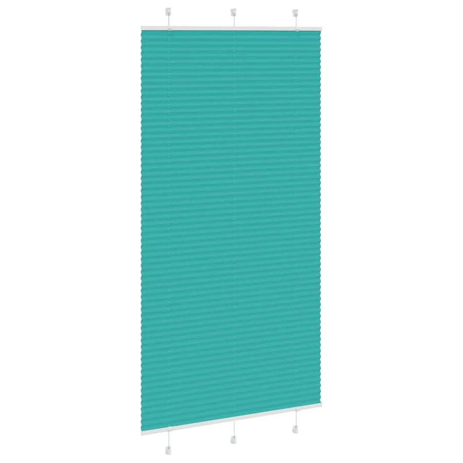 Store plissé vert pétrole 105x200cm largeur du tissu 104,4cm - 3
