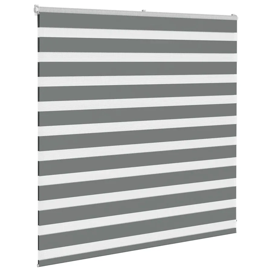 Store zèbre gris foncé largeur du tissu 145,9 cm polyester - 3