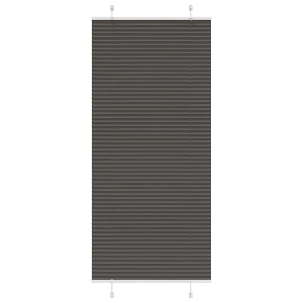 Store plissé noir 90x200 cm largeur du tissu 89,4 cm polyester