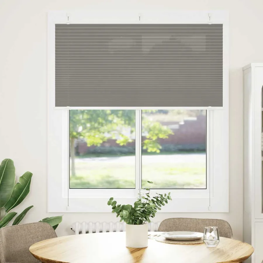 Store plissé anthracite 120x150 cm largeur du tissu 119,4 cm - 2