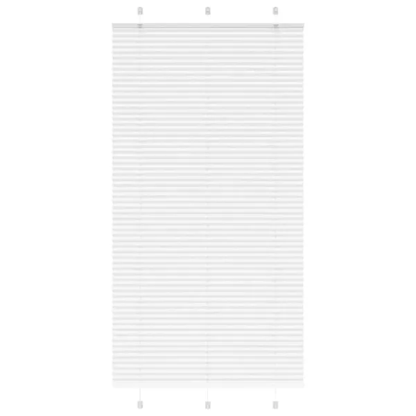 Store plissé blanc 105x200cm largeur du tissu 104,4cm polyester