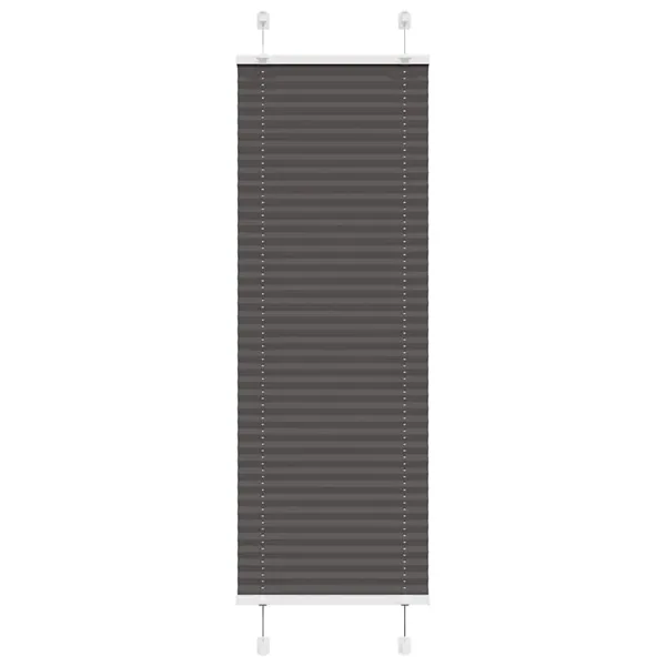 Store plissé noir 45x150 cm largeur du tissu 44,4 cm polyester