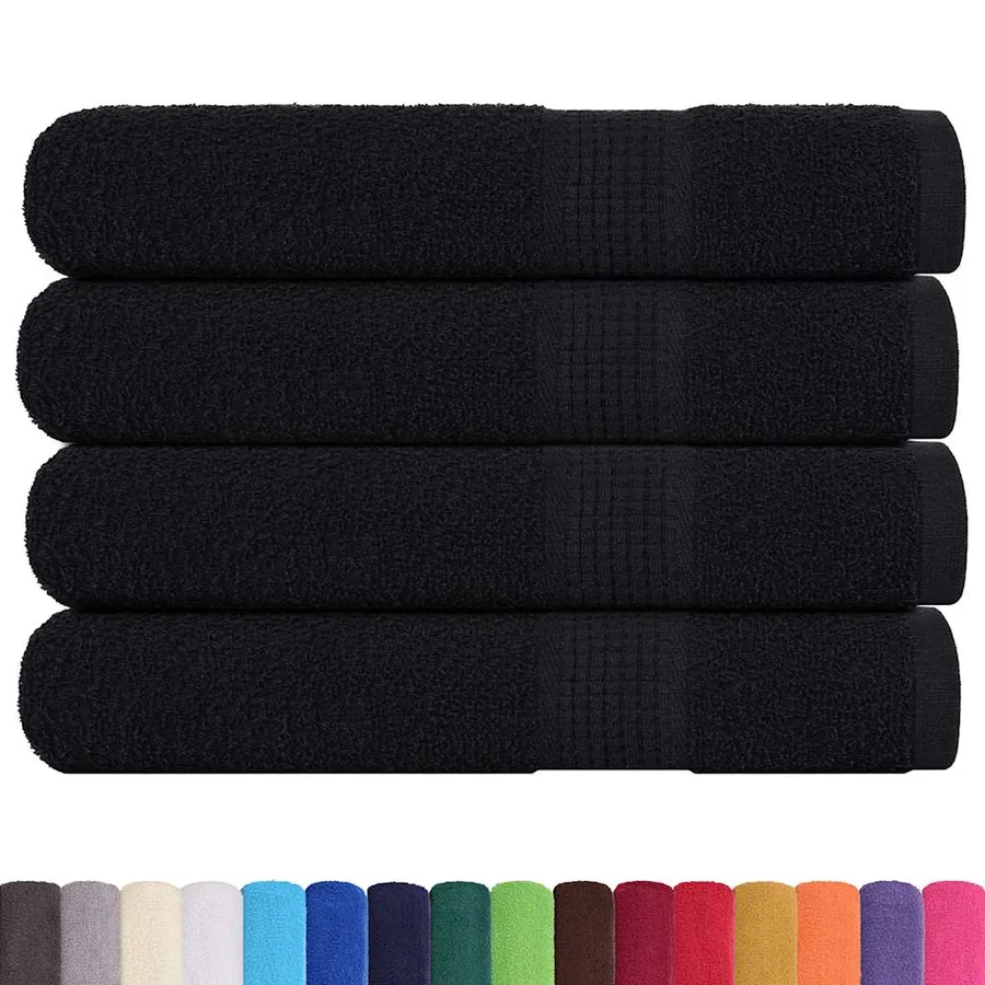 Serviettes FROGN 4 pcs noir 100x200 cm 360 g/m² - 2
