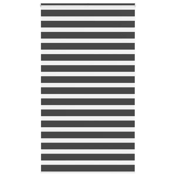 Store zèbre noir 120x230 cm largeur du tissu 115,9 cm polyester