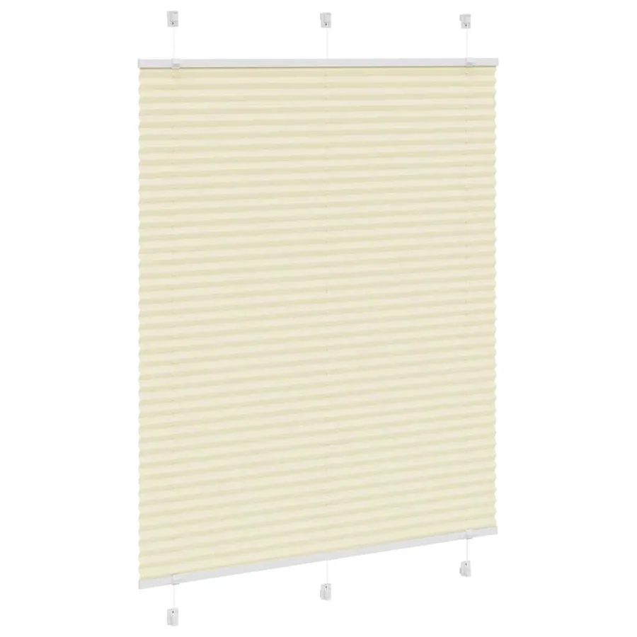 Store plissé crème 110x100cm largeur du tissu 109,4cm polyester - 3
