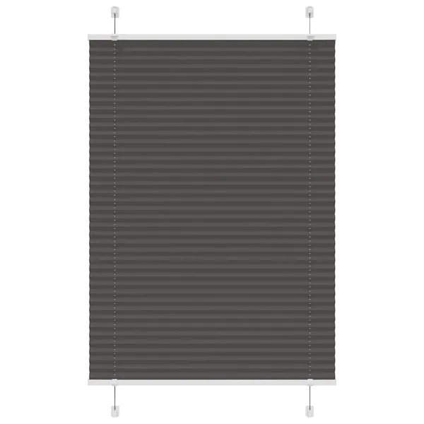 Store plissé noir 90x100 cm largeur du tissu 89,4 cm polyester