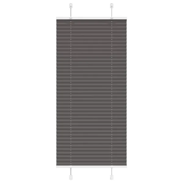 Store plissé noir 60x100 cm largeur du tissu 59,4 cm polyester