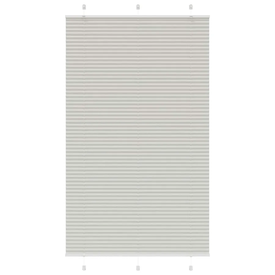 Store plissé gris clair 115x200cm largeur du tissu 114,4cm