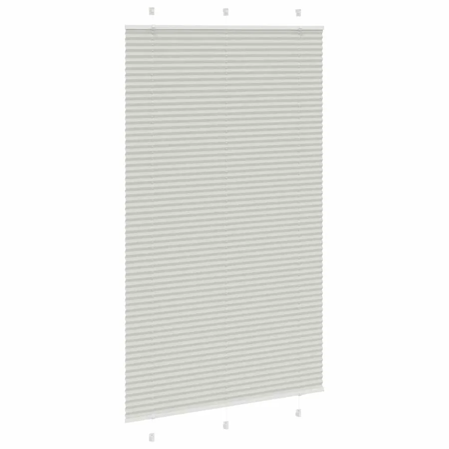 Store plissé gris clair 115x200cm largeur du tissu 114,4cm - 3