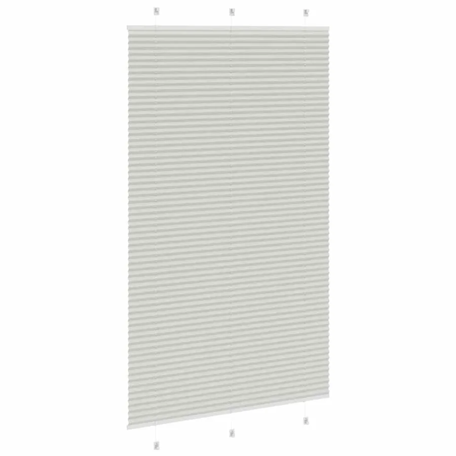 Store plissé gris clair 115x200cm largeur du tissu 114,4cm - 4