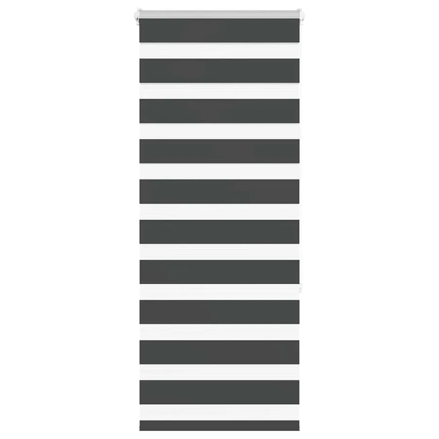 Store zèbre noir 55x150 cm largeur du tissu 50,9 cm polyester