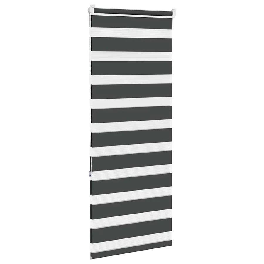 Store zèbre noir 55x150 cm largeur du tissu 50,9 cm polyester - 4