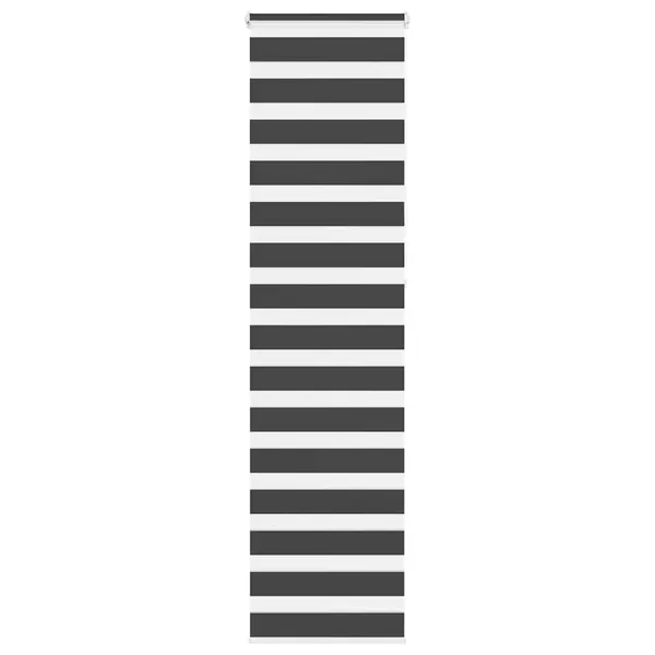 Store zèbre noir 60x230 cm largeur du tissu 55,9 cm polyester