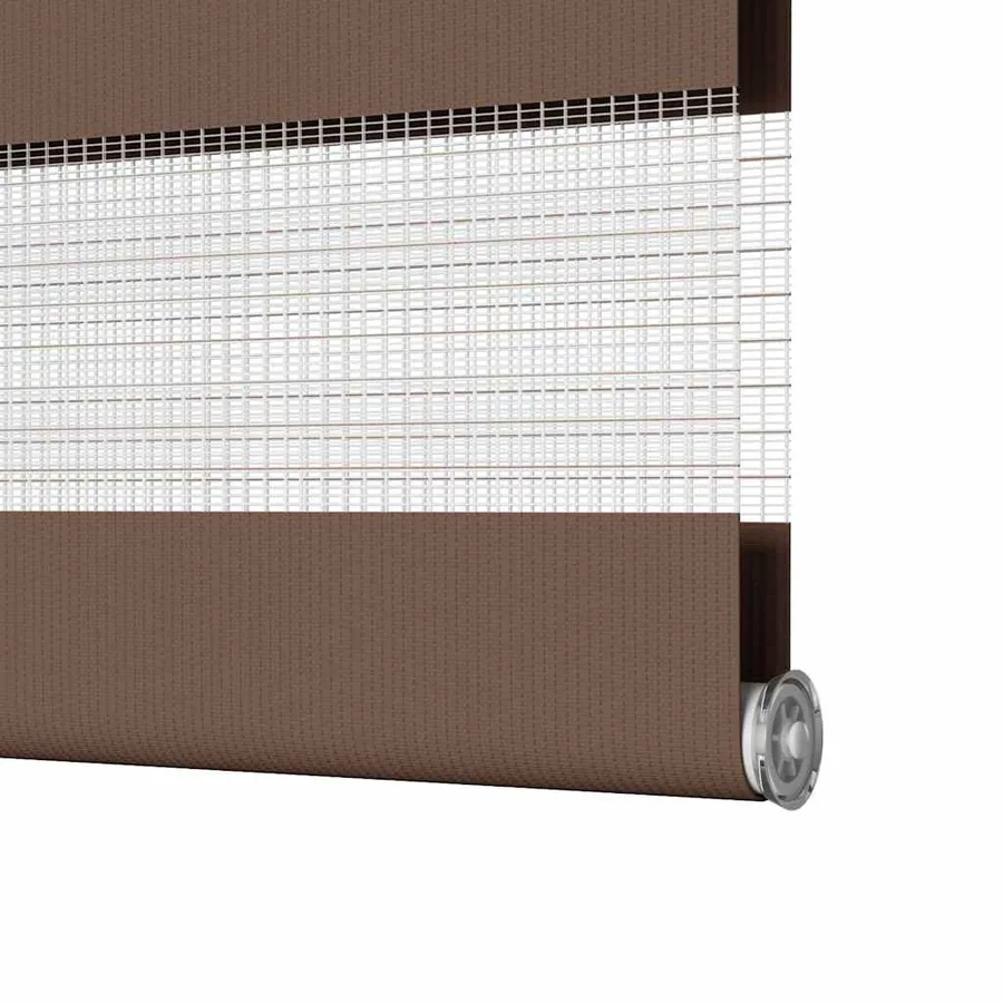 Store zèbre marron 105x100cm largeur du tissu 100,9cm polyester - 12
