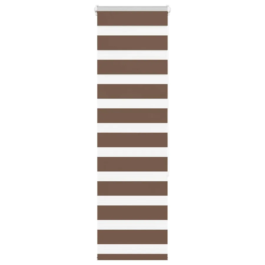 Store zèbre marron 45x150 cm largeur du tissu 40,9 cm polyester