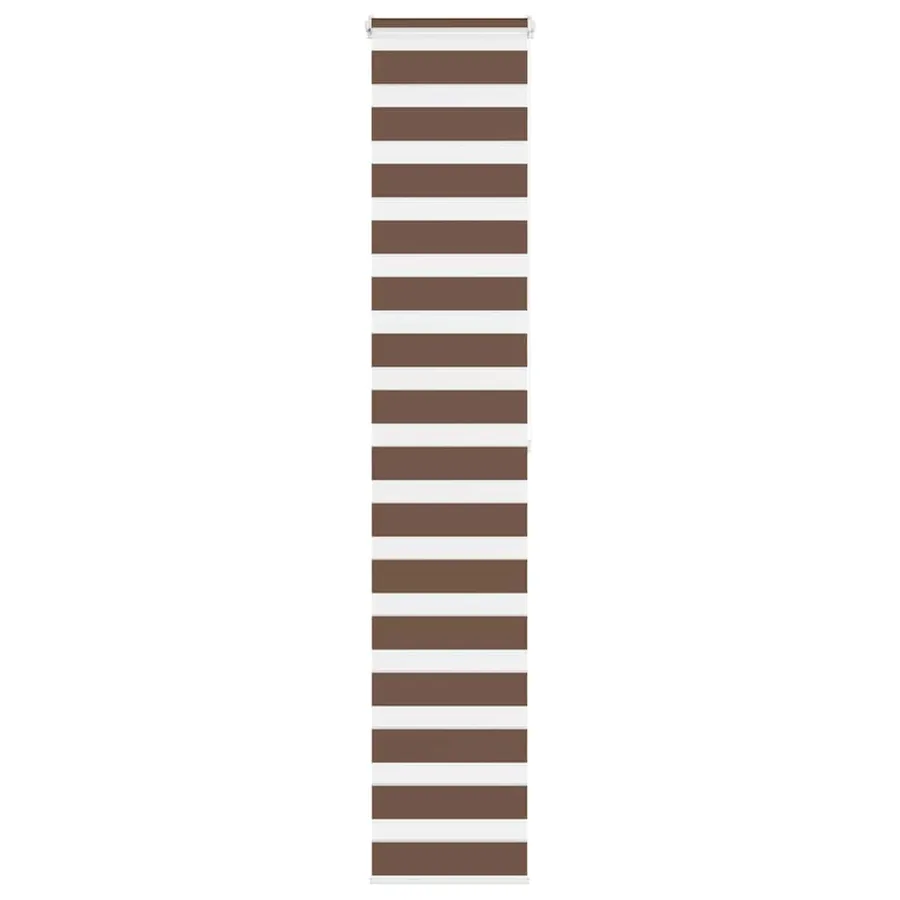 Store zèbre marron 45x200 cm largeur du tissu 40,9 cm polyester