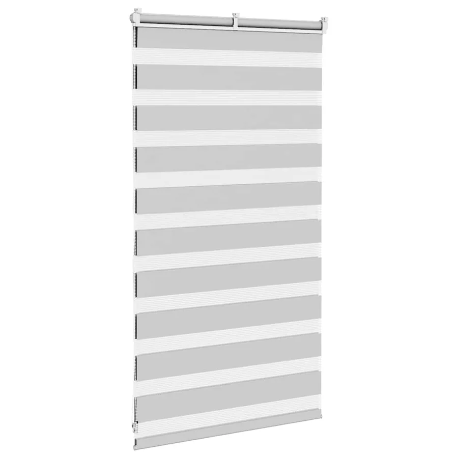 Store zèbre gris clair largeur du tissu 70,9 cm polyester - 4
