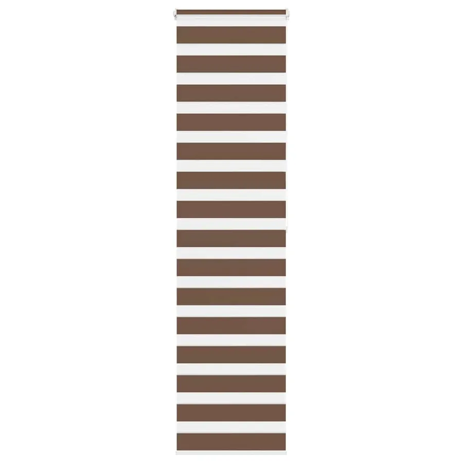 Store zèbre marron 55x200 cm largeur du tissu 50,9 cm polyester