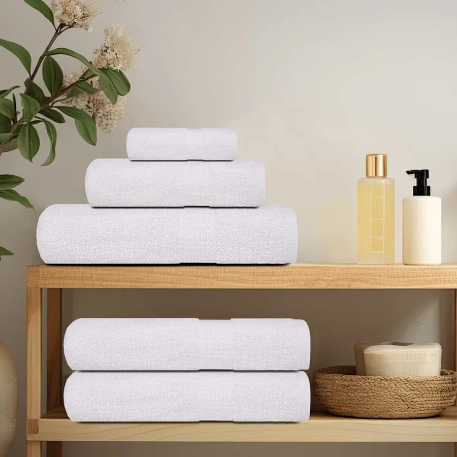 Serviettes FROGN 2 pcs blanc 100x200 cm 360 g/m² - 3