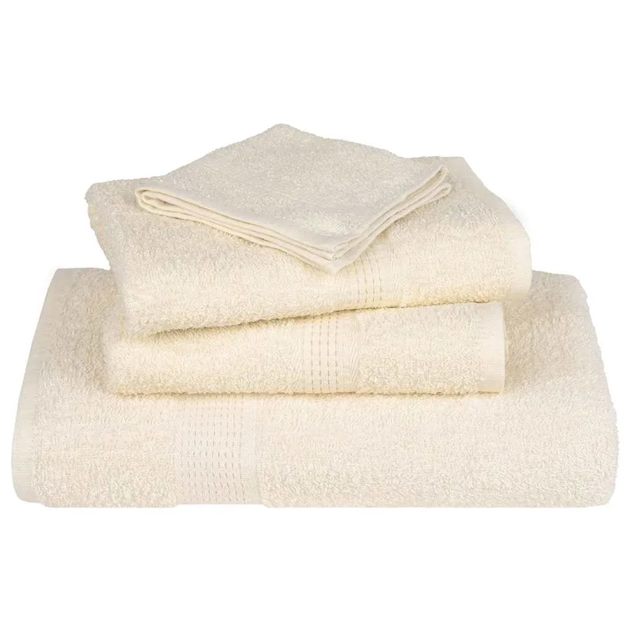 Serviettes de sauna FROGN 4 pcs crème 80x200 cm 360 g/m² - 4