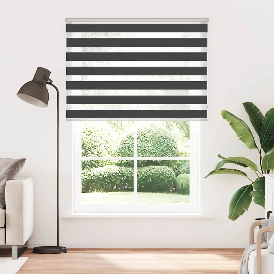 Store zèbre noir 155x230 cm largeur du tissu 150,9 cm polyester - 2