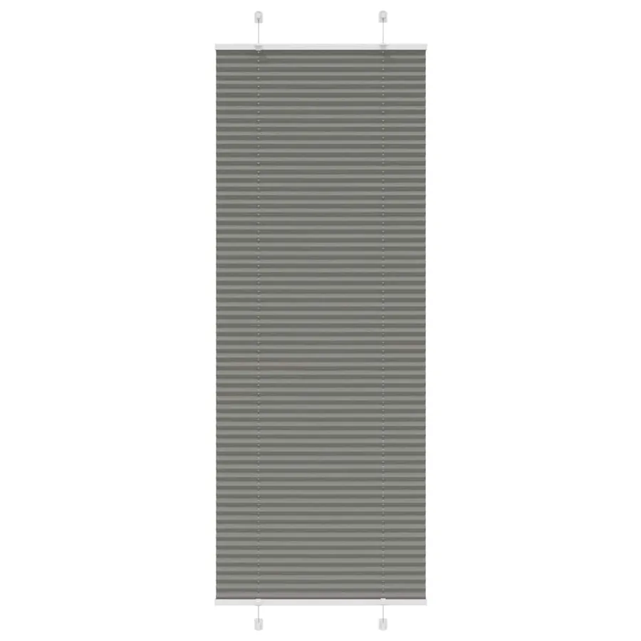 Store plissé anthracite 80x200 cm largeur du tissu 79,4 cm