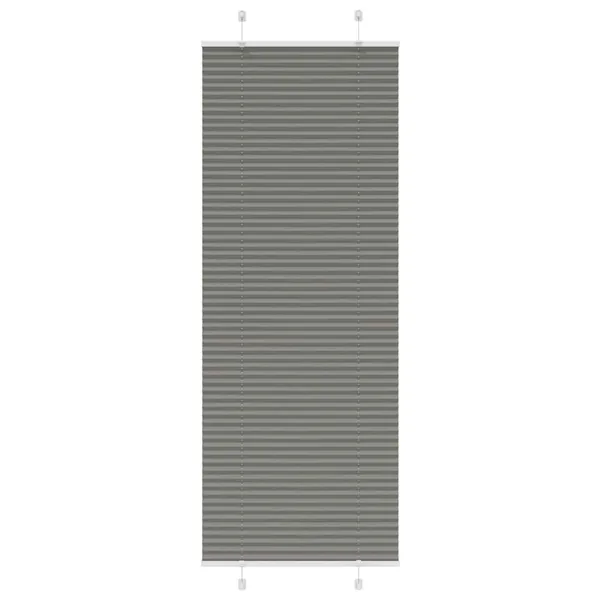 Store plissé anthracite 80x200 cm largeur du tissu 79,4 cm