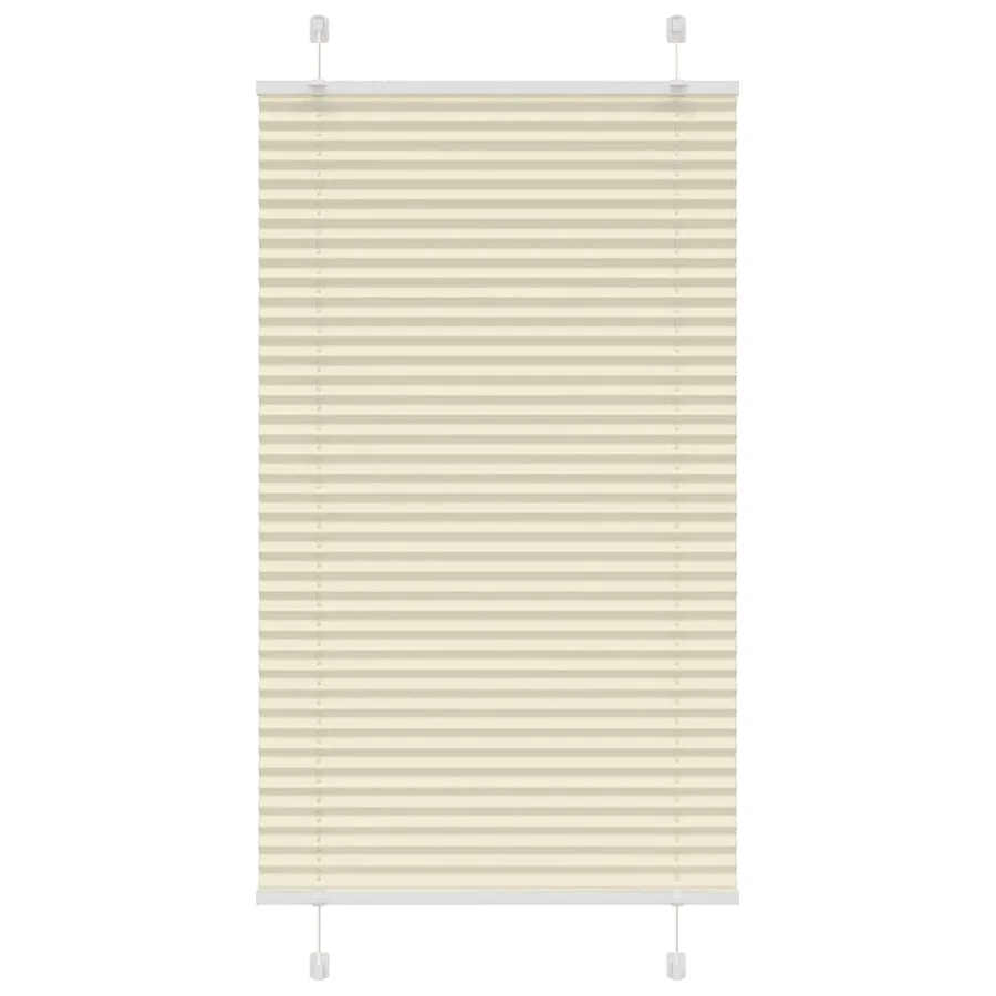 Store plissé crème 75x100 cm largeur du tissu 74,4 cm polyester