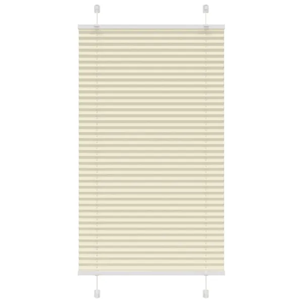 Store plissé crème 75x100 cm largeur du tissu 74,4 cm polyester