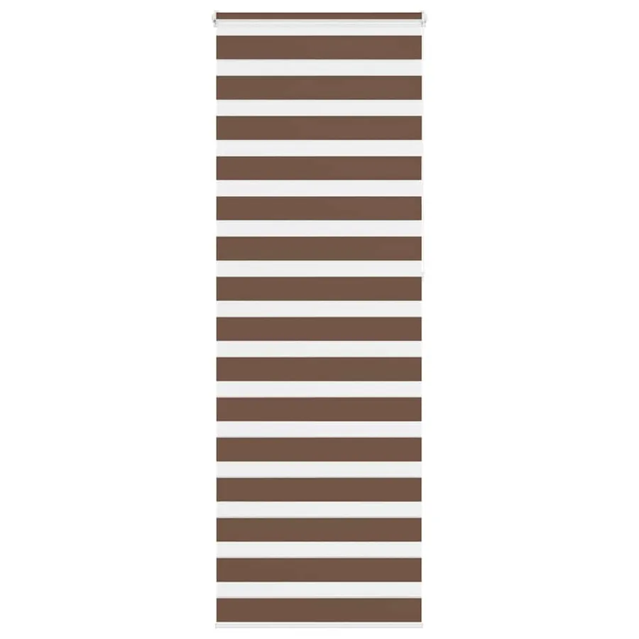Store zèbre marron 90x230 cm largeur du tissu 85,9 cm polyester