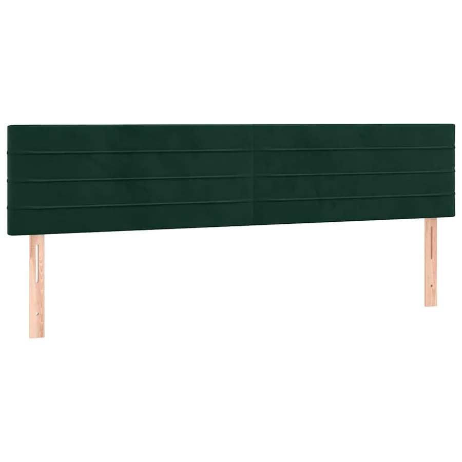 Sommier à lattes de lit et matelas Vert foncé 200x200cm Velours - 6