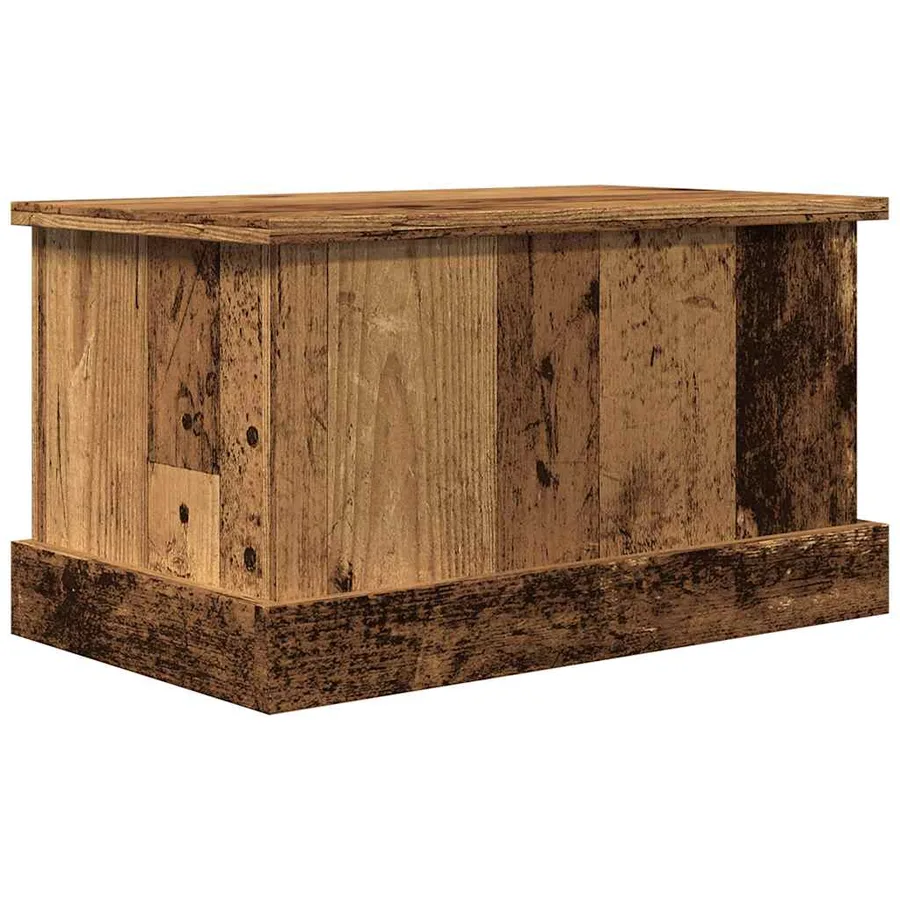 Boîtes de rangement vieux bois 30x50x28 cm bois d'ingénierie - 2