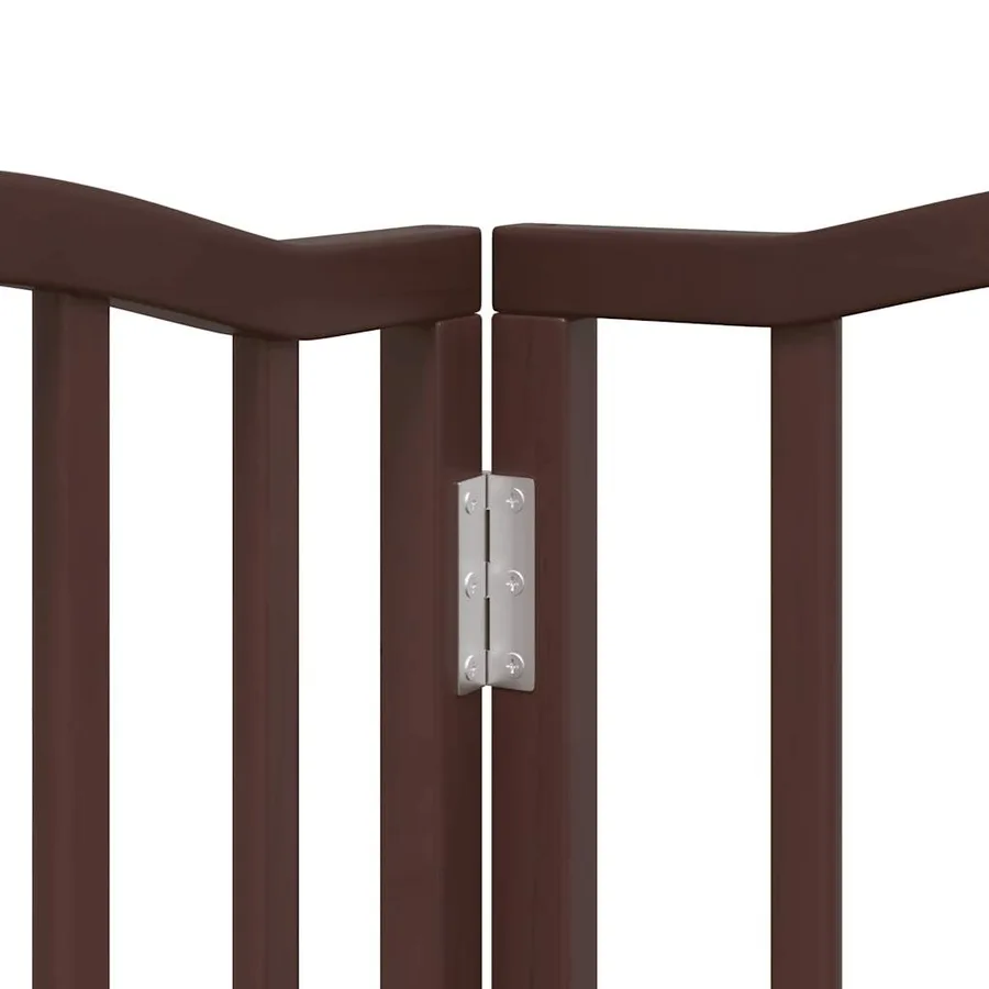 Barrière pour chiens avec porte 6 panneaux bois de peuplier - 10