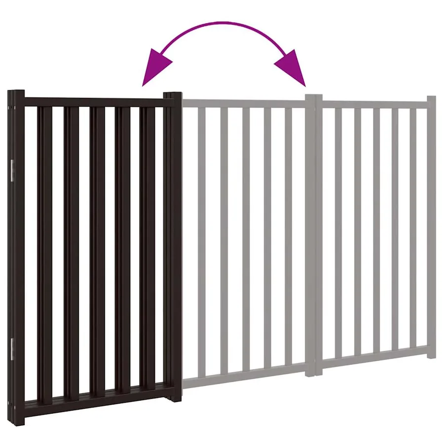 Barrière pour chien pliable 3 panneaux 150 cm bois sapin massif - 7
