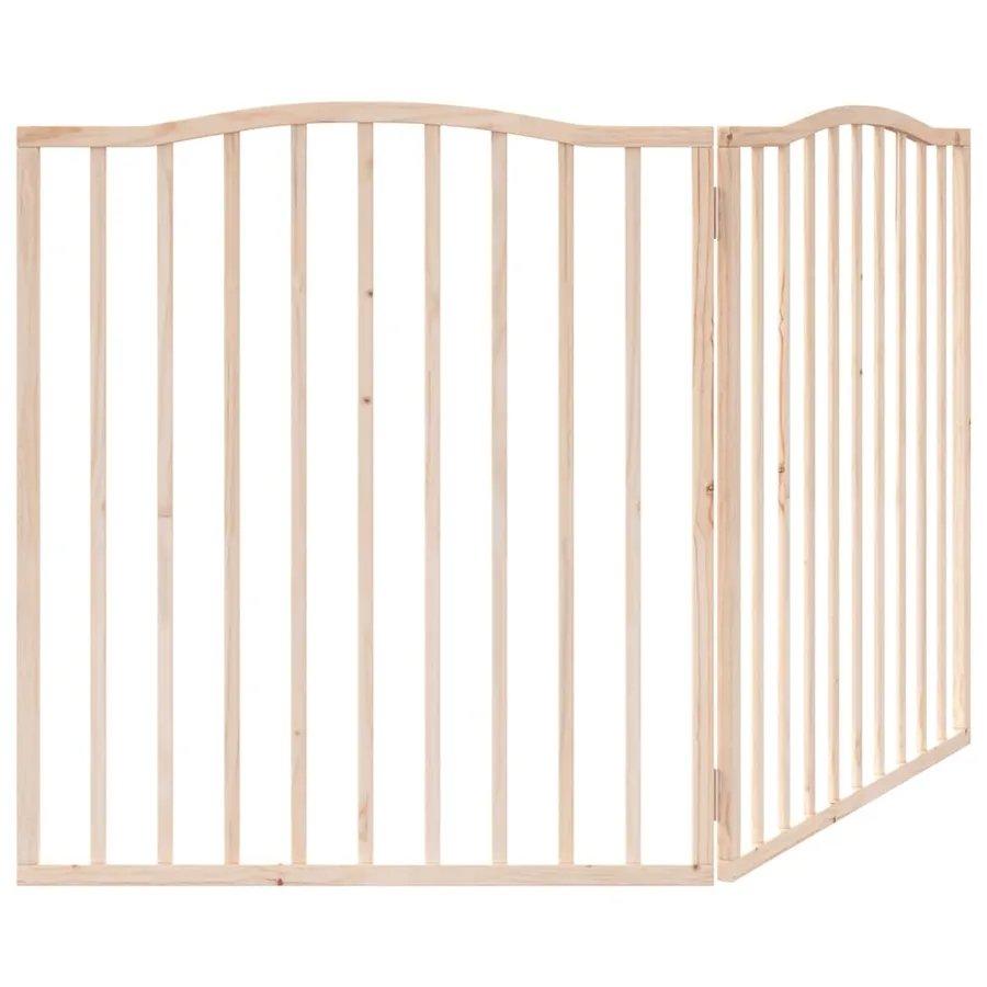 Barrière pour chien pliable 2 panneaux 160 cm bois de peuplier - 6