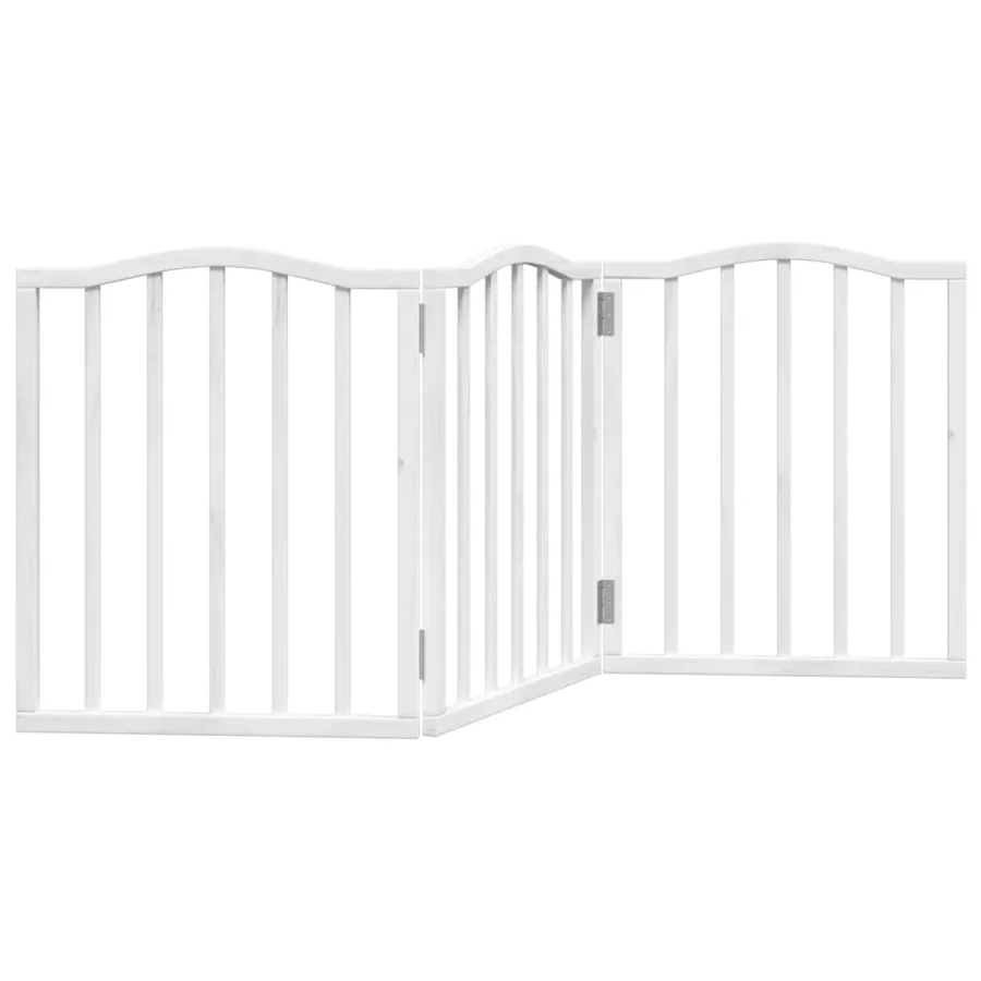Barrière pour chien pliable 3 panneaux 150 cm bois de peuplier - 2