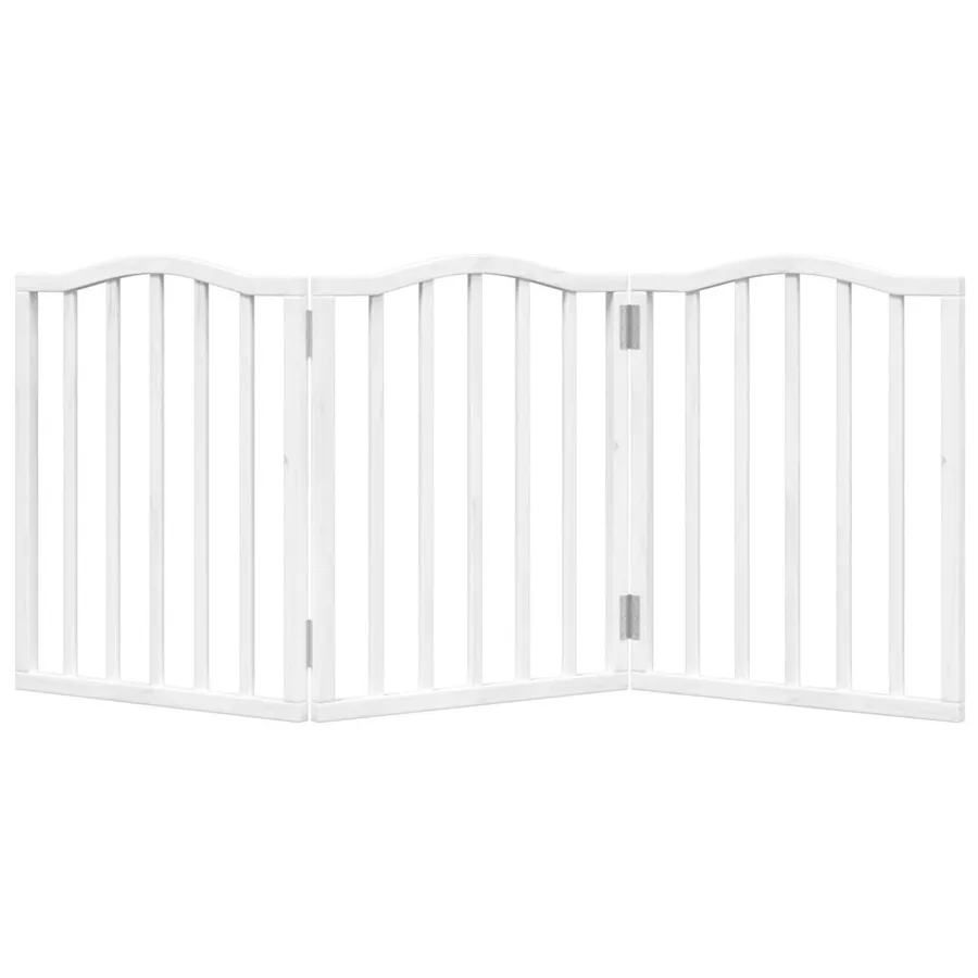 Barrière pour chien pliable 3 panneaux 150 cm bois de peuplier - 4