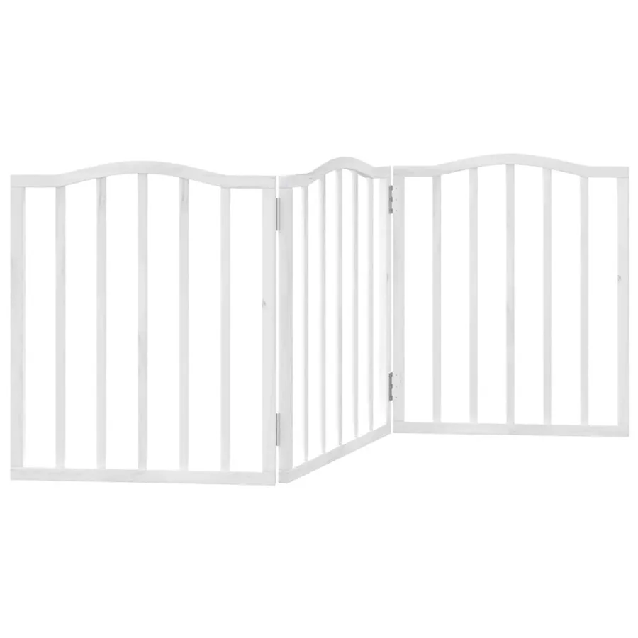 Barrière pour chien pliable 3 panneaux 150 cm bois de peuplier - 6