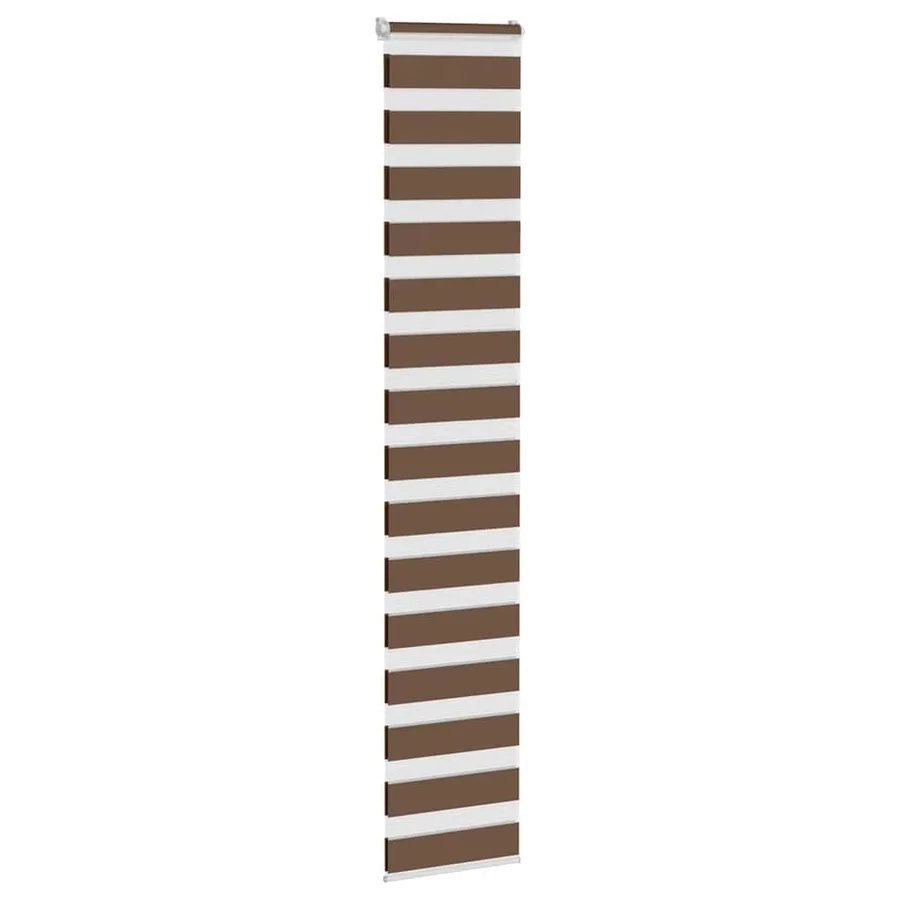 Store zèbre marron 45x230 cm largeur du tissu 40,9 cm polyester - 3