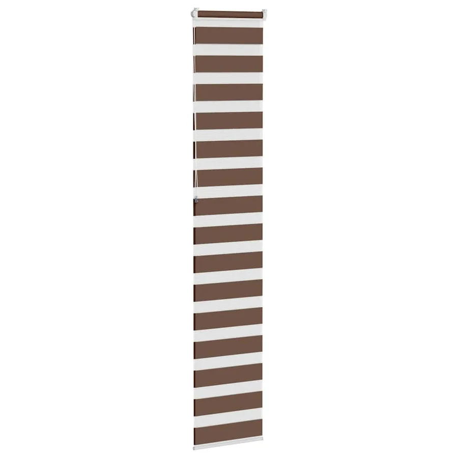 Store zèbre marron 45x230 cm largeur du tissu 40,9 cm polyester - 4