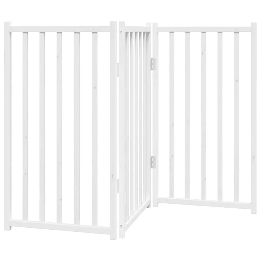 Barrière pour chien pliable 3 panneaux 150 cm bois sapin massif - 6