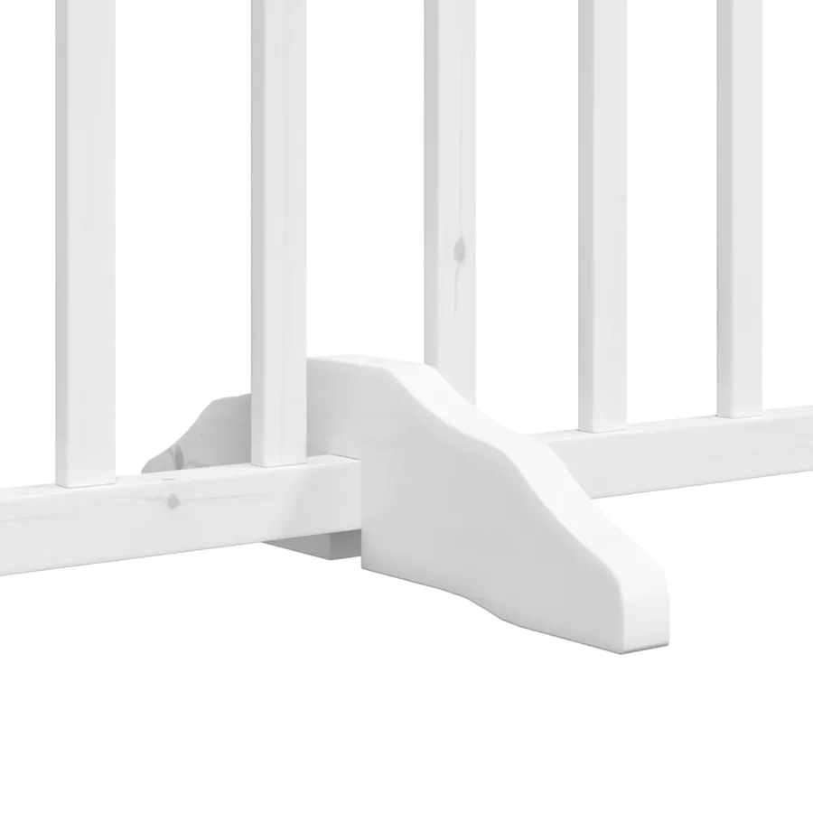 Barrière pour chien porte pliable 15 panneaux bois de peuplier - 7