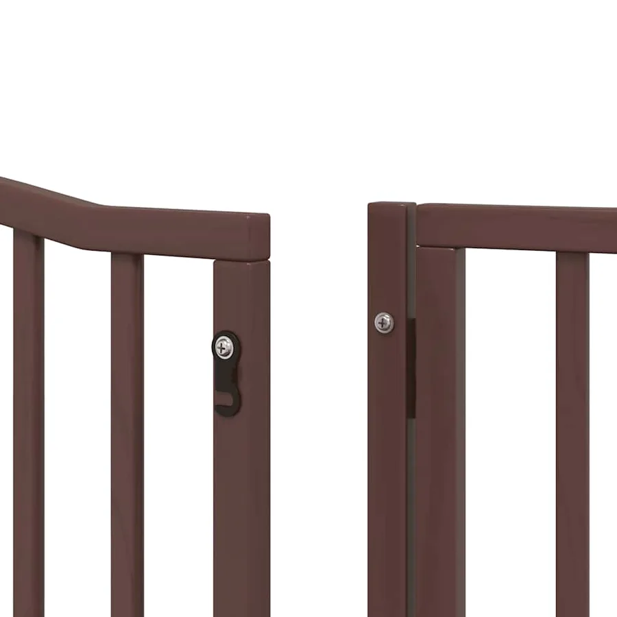 Barrière pour chien porte pliable 8 panneaux bois de peuplier - 11