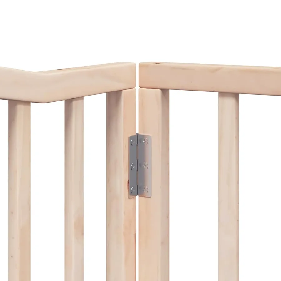 Barrière pour chien porte pliable 8 panneaux bois de peuplier - 9