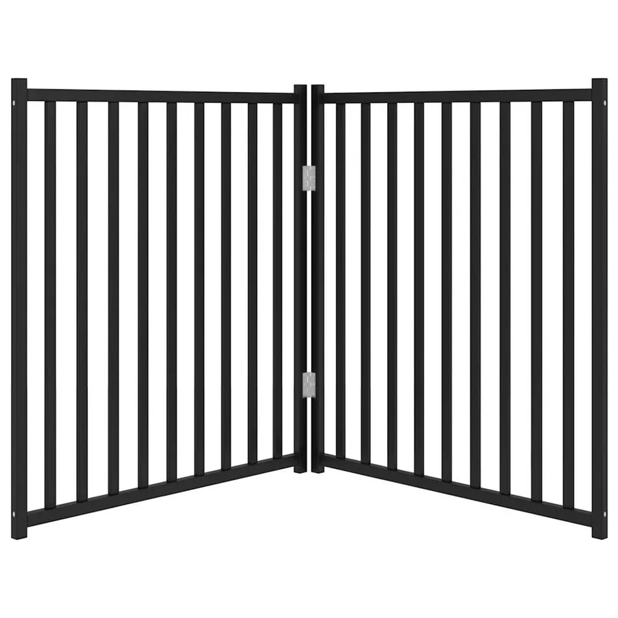 Barrière pour chien pliable 2 panneaux 160 cm bois sapin massif - 4
