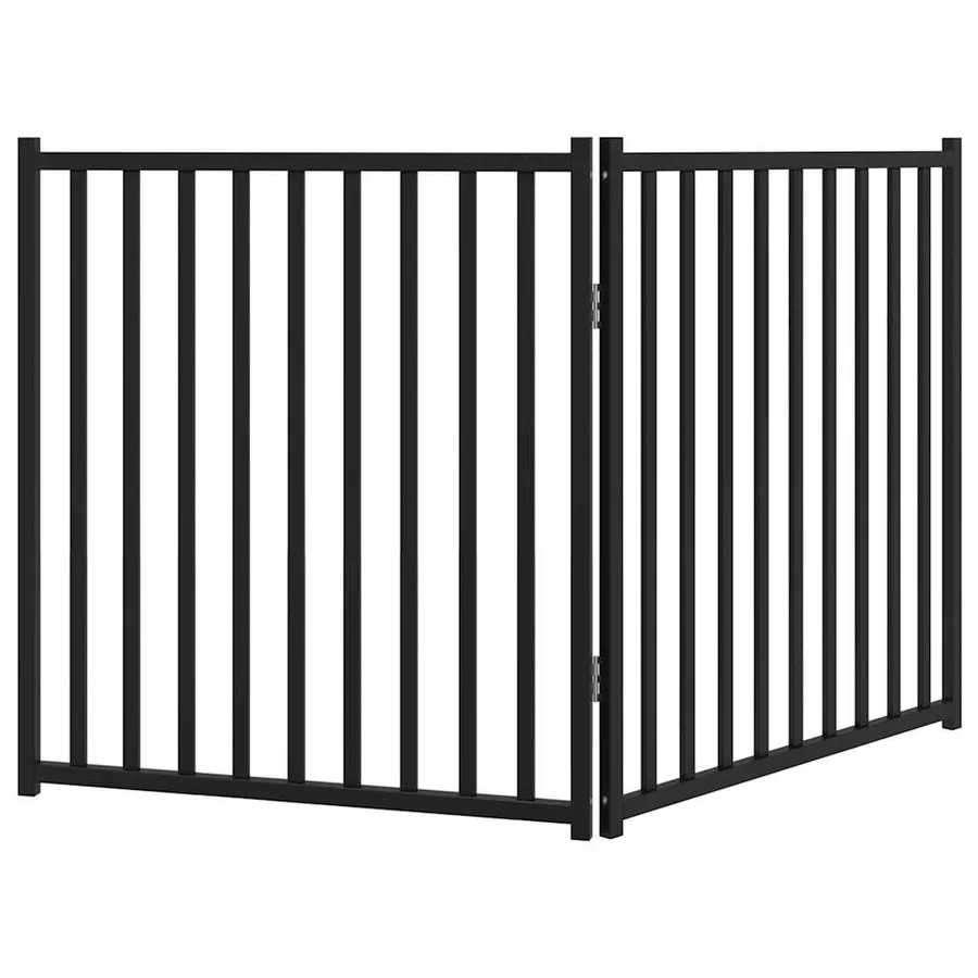 Barrière pour chien pliable 2 panneaux 160 cm bois sapin massif - 6