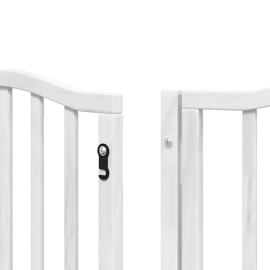 Barrière pour chien porte pliable 15 panneaux bois de peuplier - 11