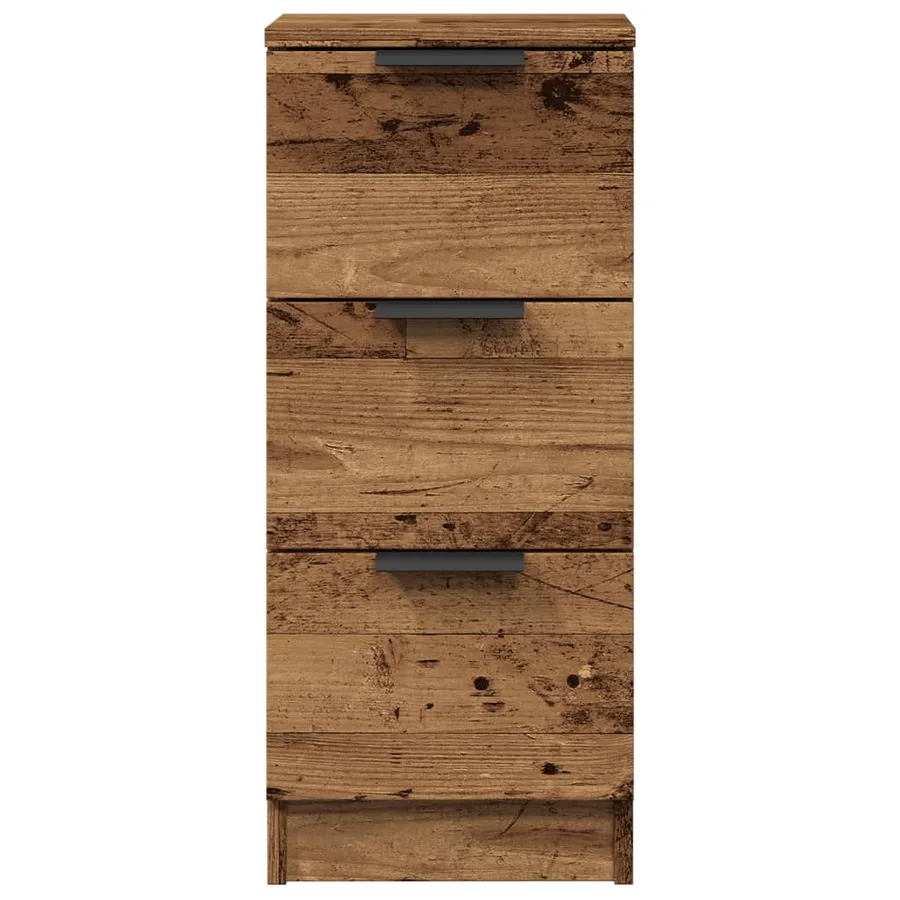 Buffets 2 pcs vieux bois 30x30x70 cm bois d'ingénierie - 4