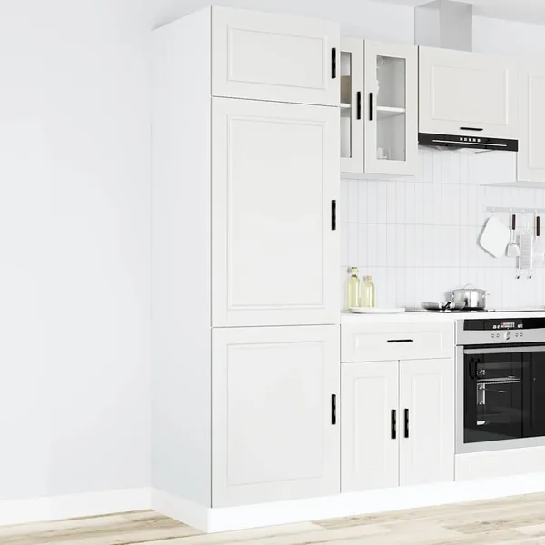Armoire de cuisine Porto blanc bois d'ingénierie
