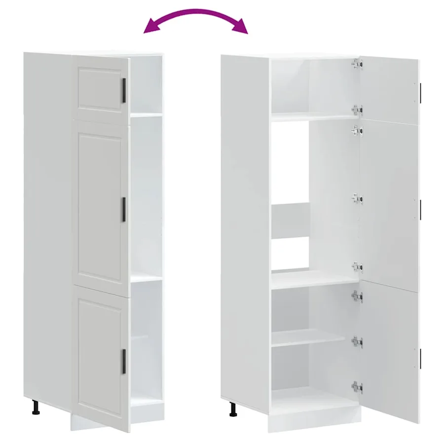 Armoire de cuisine Porto blanc bois d'ingénierie - 7